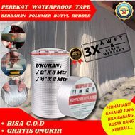 Lem Perekat Menambal Tambal Lakban Tambalan Penambal Anti Bocor Aluminium Foil Waterproof Tape Untuk