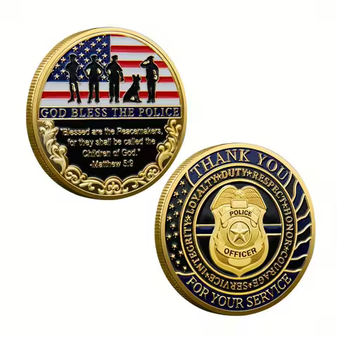 Brave Guardian" Thank You for Your Service" Police Souvenir Coin Collecting