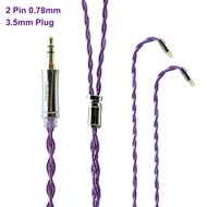 Faaeal purplerice Nâng Cấp cáp tai nghe Với Tfz/0.78Mm/Qdc/S/C Pin 3.5/4.4Mm Thay Thế Tai Nghe Dòng