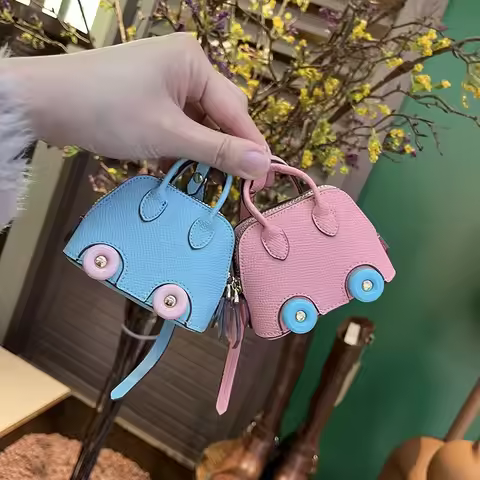 Bag Charm For Hermes Handbag Mini Wheel Shell Bag Pendant Earphone Bag Decoration Accessory Gift Pen