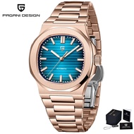 PAGANI PAGANI 40mm Men's Stainless Steel Automatic Mechanical Watch Waterproof Barrel-Shaped Men's W