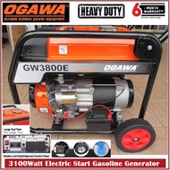 Ogawa 3100Watt/3.1kW Professional Manual/Electric Start Gasoline Generator GW3800/GW3800E - 4 Stroke