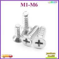 M1-M6 Phillips Countersunk Self Tapping Screw/Flat Tail Self Tapping Screw 304 stainless steel【LBLLS