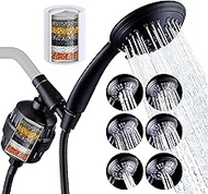 G-Promise Luxury Filtered Handheld Shower Head, Shower Set 6 Spray Showerhead with 10-Stage Filter o