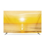 TV Cover TV Dust-Proof Cover 32-80In Indoor TV Protectors Flower Printing Home Television Decoration