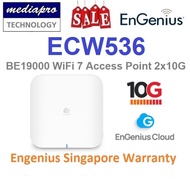 EnGenius ECW536 BE9400 WiFi 7 Tri-Band Access Point  2 x 10G port,  PoE++, Cloud Managed - 2 Year SG