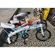 FOLDABLE BICYCLE  basikal lipat 20 'inc with 7 gear Readystock