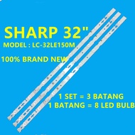 New 1 set LC-32LE150M sharp 32 "LED TV backlight/TV lamp LC-32LE150 lc32le150m parts