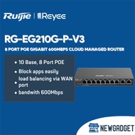 RUIJIE REYEE RG-EG210G-P-V3 8 PORT POE GIGABIT 600MBPS CLOUD MANAGEMENT ROUTER