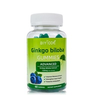 BIYODE Ginkgo biloba ใบแป๊ะก๊วยสกัด กิงโก บิโลบา ความจำ 120มก 1 ขวด 60 กัมมี่