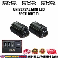 ORIGINAL EMS ADVENTURE UNIVERSAL T1 MINI LED AUXILIARY SPOTLIGHT 50WATT 50W MOTORCYCLE IP67 WATERPRO