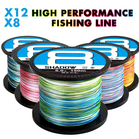 ZUKIBO Japan Material 8 12 Strands Braided Multifilament PE Fishing Line High Stength Main Line Supe