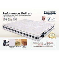 Fibre Star Anti-Static 3 x 8  Natural Coconut Fibre Performance Mattress (1 inch latex on top)