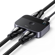 UGREEN HDMI 2.1 Switch 8K60Hz 2 in 1 Out HDMI Switcher Splitter Supports 3D, CEC, HDR, Dolby AC High