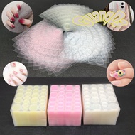 【GuangDa】 12 / 24pcs Nail Jelly Glue Flexible Double Sided Adhesive Fake Fingernail Sticker Home DIY