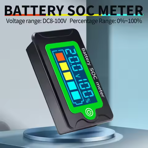 DC 8-100V Battery Tester Volt Capacity SOC Meter Voltmeter Lithium Iron Ternary Polymer Lithium Wate
