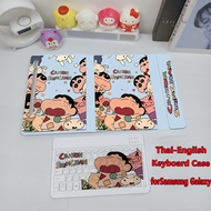 ไทย-อังกฤษ ** มีรางใส่ปากกา ** Keyboard Case เคสคีย์บอร์ด เคส สำหรับsamsung Galaxy TabS10FE13.1นิ้ว 