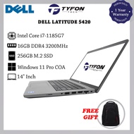 Dell Latitude 5420 i7-1185G7 16GB DDR4 RAM 256GB M.2 SSD Win 11 Pro Laptop (Refurbished)