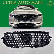 MAZDA CX8 CX-8 2019-2024 FRONT BUMPER GT GRILL CHROME LINING GLOSS BLACK SPEC