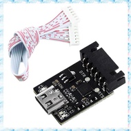 [R Q M U] USB-To-TTL Serial Downloader Module CP2104- Programming/Flashing Board Includes Ribbon Cab