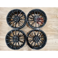 Weds Sport  SA-15R Rim  Size 17 X 7J X 43  4H X100 PCD Full Set (Used JDM)