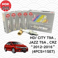 【100% 】 NGK SPARK PLUG 94167 - HONDA CITY T9A , JAZZ T5A , CRZ "2012-2016"   (4PCS=1SET)