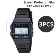 3PCS Clear Watch Film Screen Protector Film For Casio F91W-1 F-91W-1YEF F-91WM-3AC Anti-Scratch