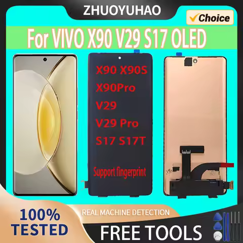 OLED Display For VIVO X90 X90S OLED Display Touch Screen Digitizer Assembly For VIVO X90 X90S X90 Pr