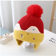 Mũ Len Cho Bé Trai Bé Gái 6-30 Tháng 1 Quả Bông Xù M58 mẫu mới