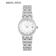 Solvil et Titus W06-03320-001 Women's Quartz Analogue Watch in Silver White Dial and Stainless Steel