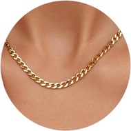 Minimlist thin gold chain 18K gold thin chain necklace short small gold chain choker necklaces for w