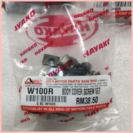 ♙ ☎ ♈ Screw body full set cover set skru honda wave100r wave 100r w100r