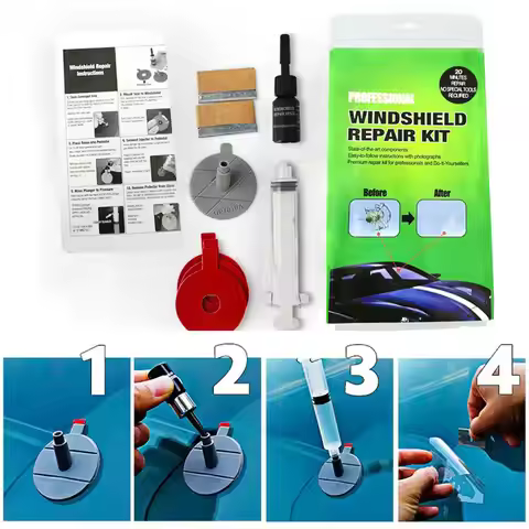 Windshield Crack Repair Kit Body Repair Tool Glass Crack Repair Supply Windshield Repair Car Window 