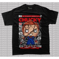 FUNKO POP - Chucky T-Shirt - Shirt - T-Shirt - Vintage T-Shirt - Cotton Combed 24s