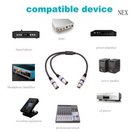 NEX Hot Sale 0 5M XLR Y Splitter Cord 3Pin XLR 1 Female to 2 Male  Cable