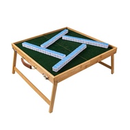 Portable Mahjong Outdoor Mahjong Table Travel Folding Set Portable Solid Wood Dormitory Travel Grassland