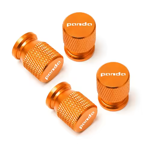 Car Wheel Tire Valve Caps Tyre Stem Covers Airdust Waterproo For FIAT PANDA Accessorie