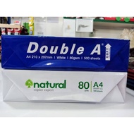 1 pack Double A A4 paper 70gsm / 80gsm