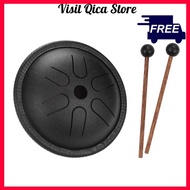 5.5 Inches Mini Steel Tongue Drum 6 Notes Handpan Drum Steel Pocket Drum Percussion Instrument with 