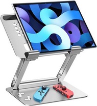 Quality Tablet Mobile Phone and Small Monitor Stand,Adjustable Foldable Eye-Level Aluminum Solid Up to 15-inches Tablets Holder for Microsoft Surface Series Tablets,iPad Series,Samsung Galaxy Tabs,Amazon Kindle Fire  穏定平板電腦/手機 細尺寸顯示器螢幕 支架