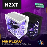 PUTIH Nzxt H9 Flow Gaming Case - Tempered Glass Casing - White