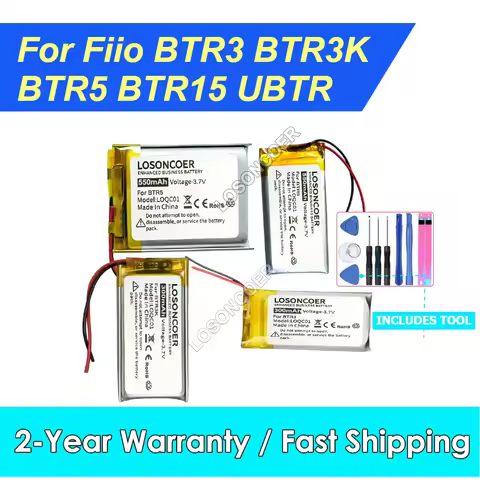 For Fiio BTR3 BTR3K BTR5 BTR15 UBTR BTR7 BTR17 Battery Music Player