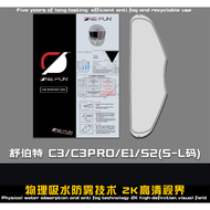 for Schuberth C4 C5 S2 S3 E1 E2 PRO CARBON C3/C4/C5 PRO/ C3 BSIC Helmet Anti fog Film sticker pinloc