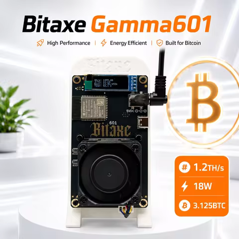 Bitaxe Gamma 601 1.5th/s 25w BM1370 Bitcoin ASIC Miner BTC Miner Lottery Miner Home Miner