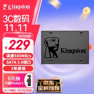 金士顿(Kingston) 480GB SSD固态硬盘 SATA3.0接口 A400系列 读速高达500MB/s