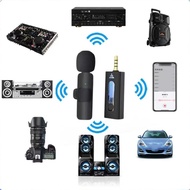 Collar style Wireless Microphone 3.5mm suitable for smartphone camera speaker Youtube video recordin