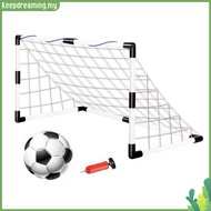 ✿ keepdreaming ✿  Mini Football Goal with Pump & Ball Folding Soccer Goal Weather Resistant Foldable