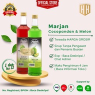 Marjan Sirup Melon / Cocopandan 460Ml 1 Dus, ( 1 Dus Isi 12 Btl )