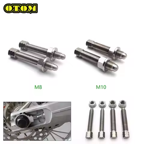 Motorcycle Universal M8 M10 Chain Adjuster Bolt Stainless Steel For KTM CRF YZF KXF RMZ 125 250 300 