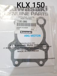GASKET PAKING BLOK KAWASAKI KLX 150 ORIGINAL ASLI